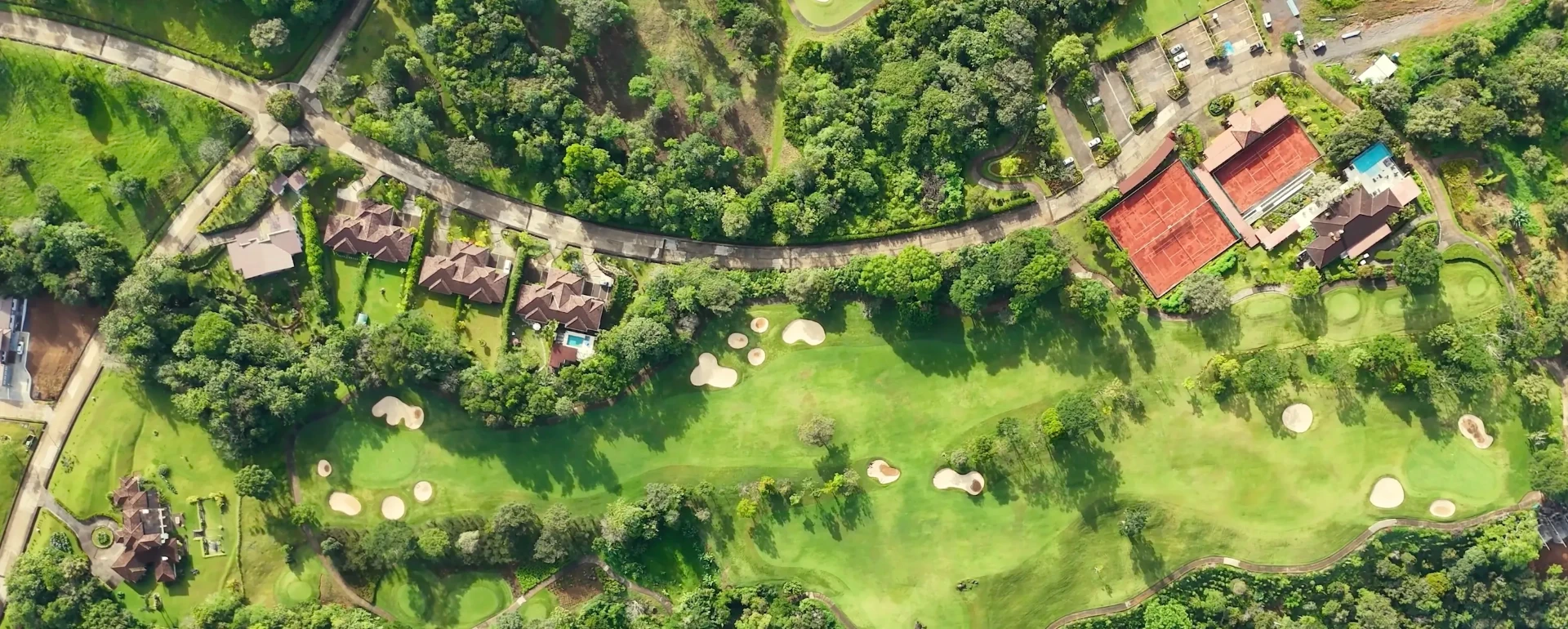 Aerial view of the Lucero community